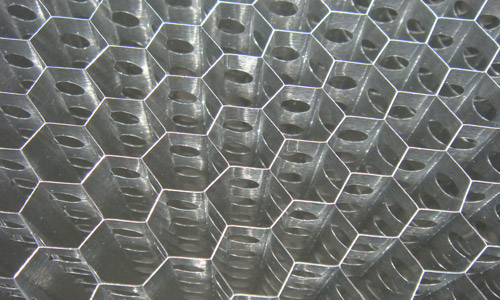 vented (drilled) honeycomb Core