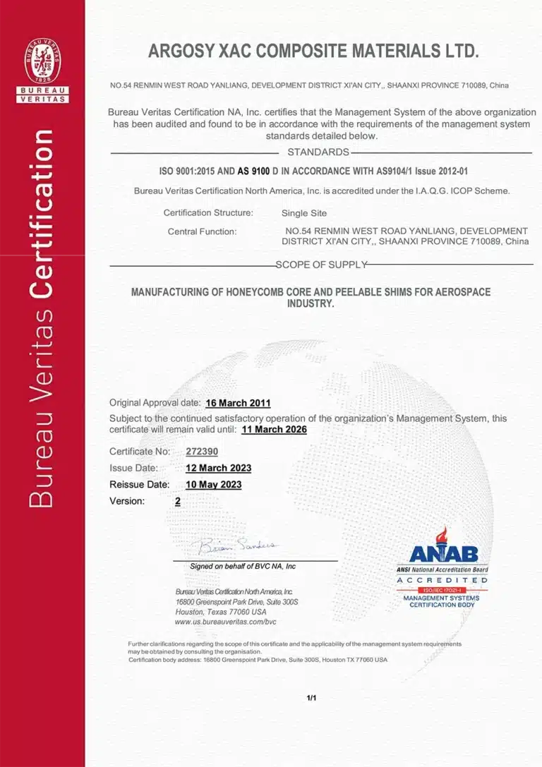 Argosy XAC - 16920522 - Certificate - Cover
