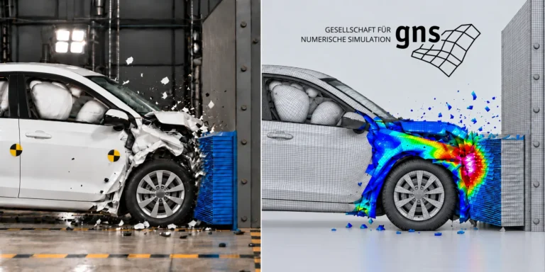 Physical Crash Test vs FE Simulation